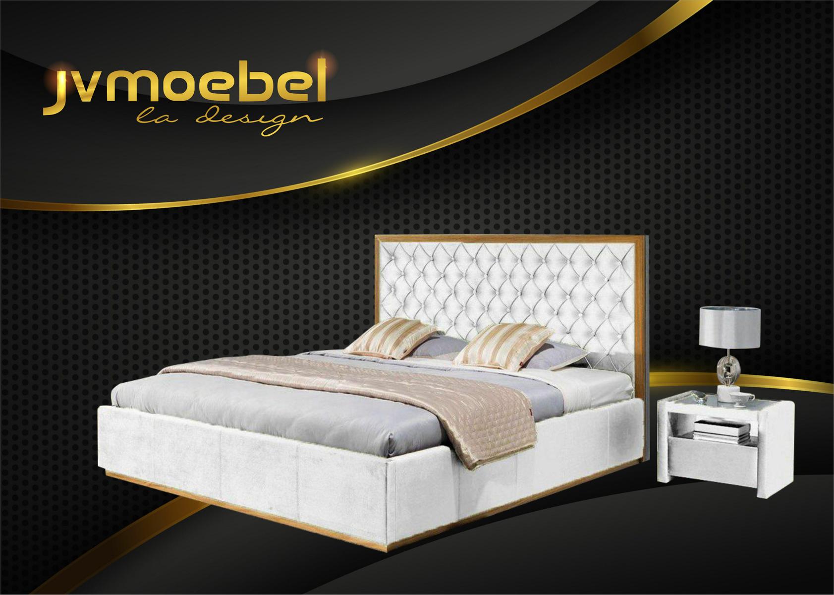 Bett Textil Schlafzimmer Design Möbel Modern Luxus Betten Bettgestell 140x200