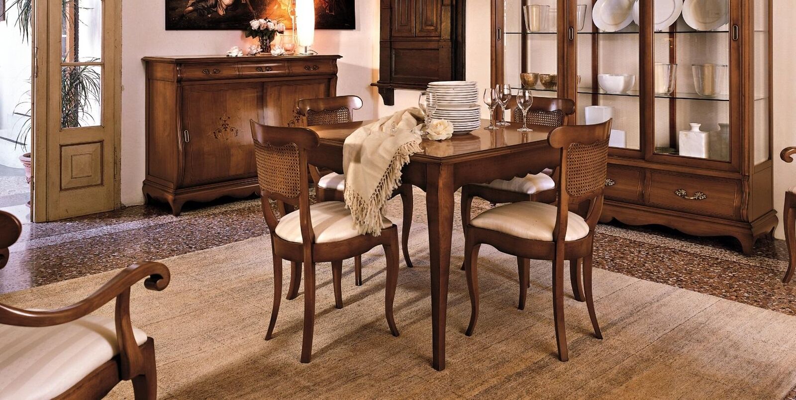 Esszimmerstuhl Set Tisch Gruppe Garnitur 5 tlg. Esszimmer Set Tisch + 4 Stühle