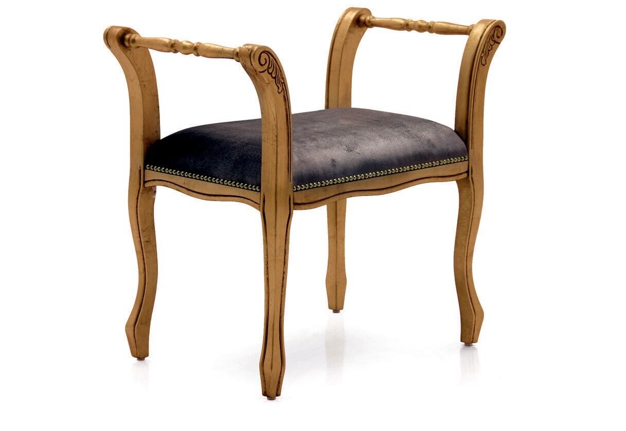 Ottomane Chaiselounge Sitzbank Samt Stoff 70x39 Hocker Fußhocker Beistellhocker