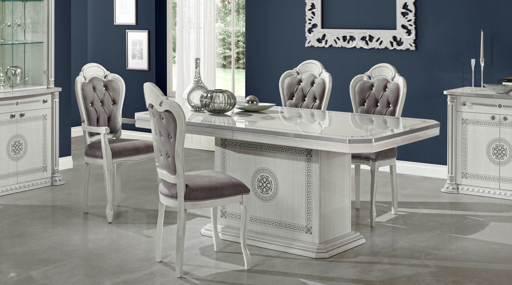 Luxus Set Esszimmer Esstisch Stuhl XXL Tisch Tische Stühle Holz Design 5tlg.