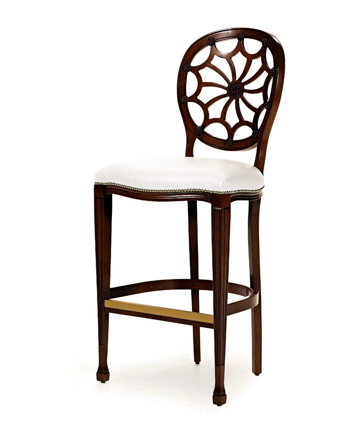 Polster Stühle Lounge Club Luxus Holz Sessel Design Stuhl Bar Hocker Barhocker