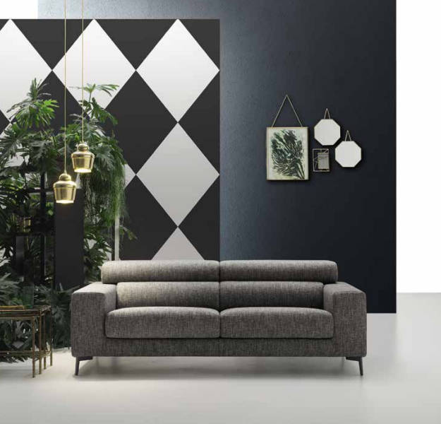 Moderne 3er Sitz Sofas Zimmer Möbel Grau Design Dreisitzer Couch Polster Sofa