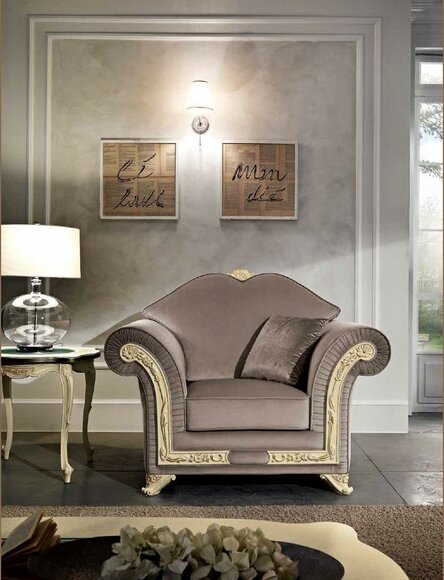 Sessel 1 Sitzer Wohnzimmer Relax Design Italienische Möbel Einrichtung Italien