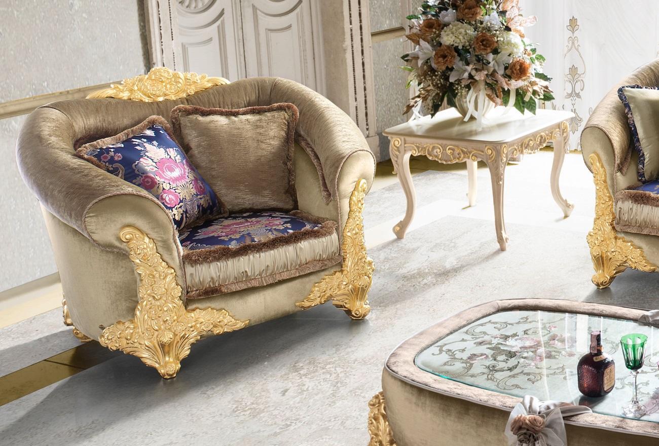 1 Sitzer Sessel Design Art déco Stuhl Polster Club Neu Relax Stoff Textil Lounge