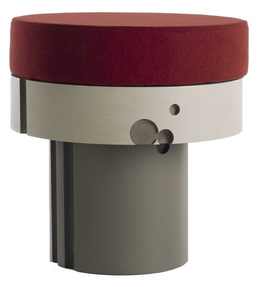 Pouf Fußhocker Sitz Hocker Polsterhocker Sitzhocker Edler designer Sitzbank Neu