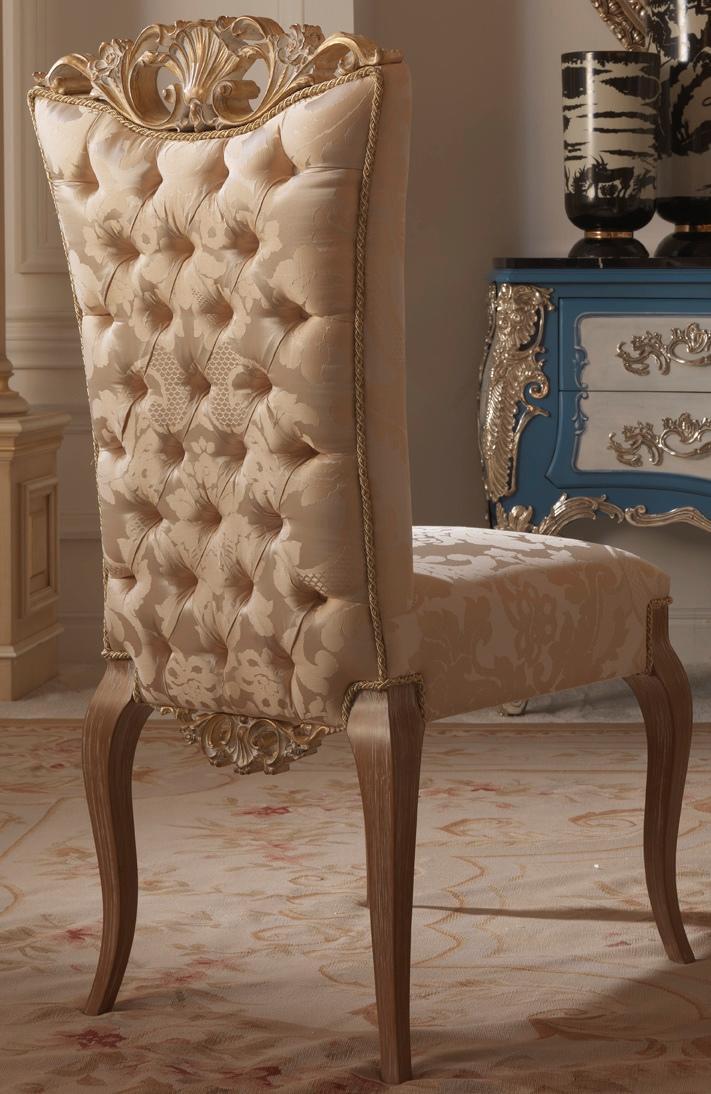 Designer Stuhl Chesterfield Esszimmer Stühle Italienische Möbel Einrichtung Neu
