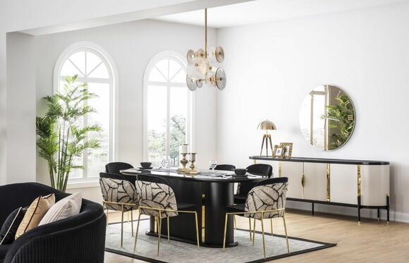 Luxus Esszimmer Essgarnitur 8tlg Set Essgruppe Stuhl Set Einrichtung