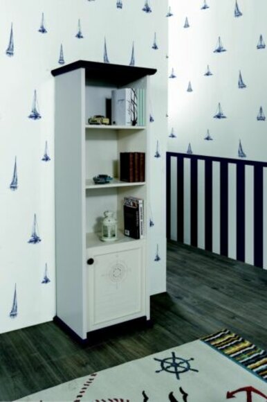 Regal Schrank Bücherschrank für Kinderzimmer Jugendzimmer Weiß Neu