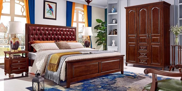 Design klassisch Betten Möbel Bett 2 Nachttische 3tlg.Schlafzimmer Set