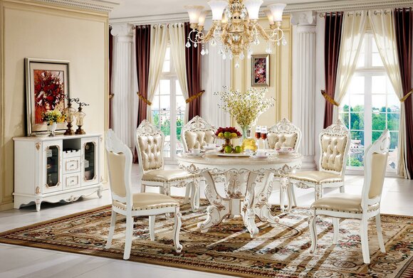 Esszimmer Set Ess Gruppe Holz Tisch Komplett Set 7tlg Esstisch 6 Stühle