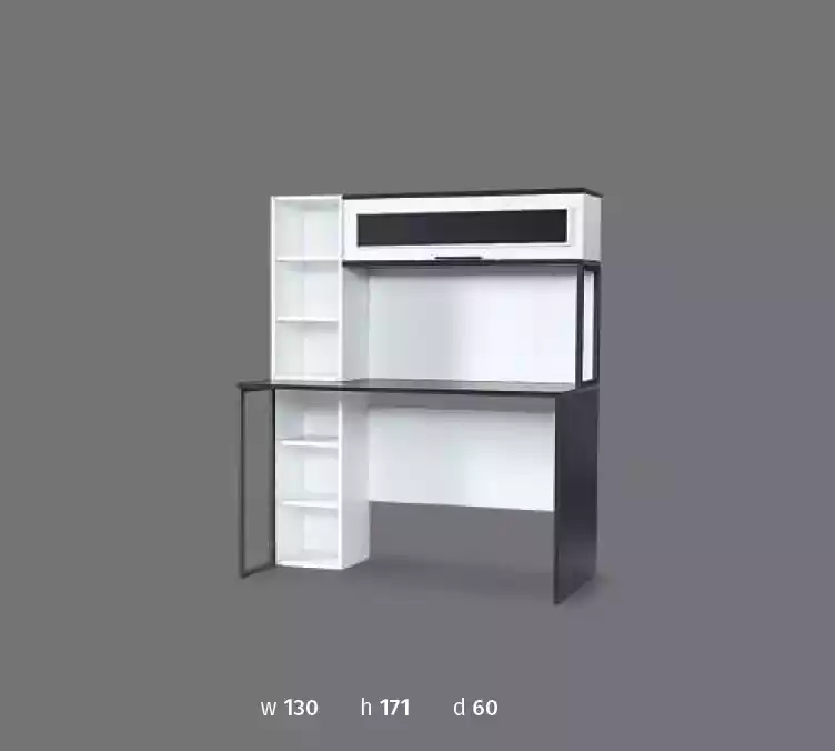 Sekretär Schreibtisch Tisch 130x60x171 Schreibtische Tische Möbel Holz Computer