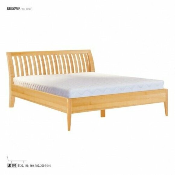 Bett Holz Massive Schlafzimmer Betten 100x200cm Einzelbett Massivmöbel Möbel