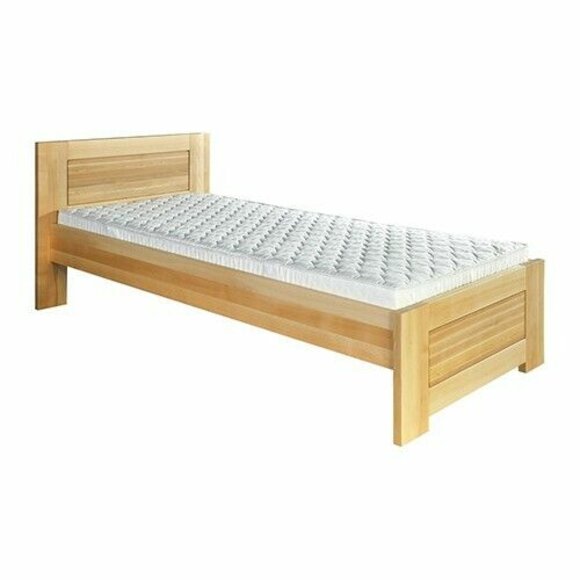Holzbett Echtes Holz Bett Schlafzimmer Hotel 100x200 Stil Massive Möbel Betten