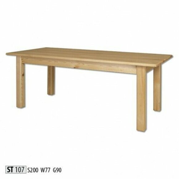Tisch Esstisch Massive Möbel Esszimmer 200x90cm Echtes Holz Vollholz Neu Tische