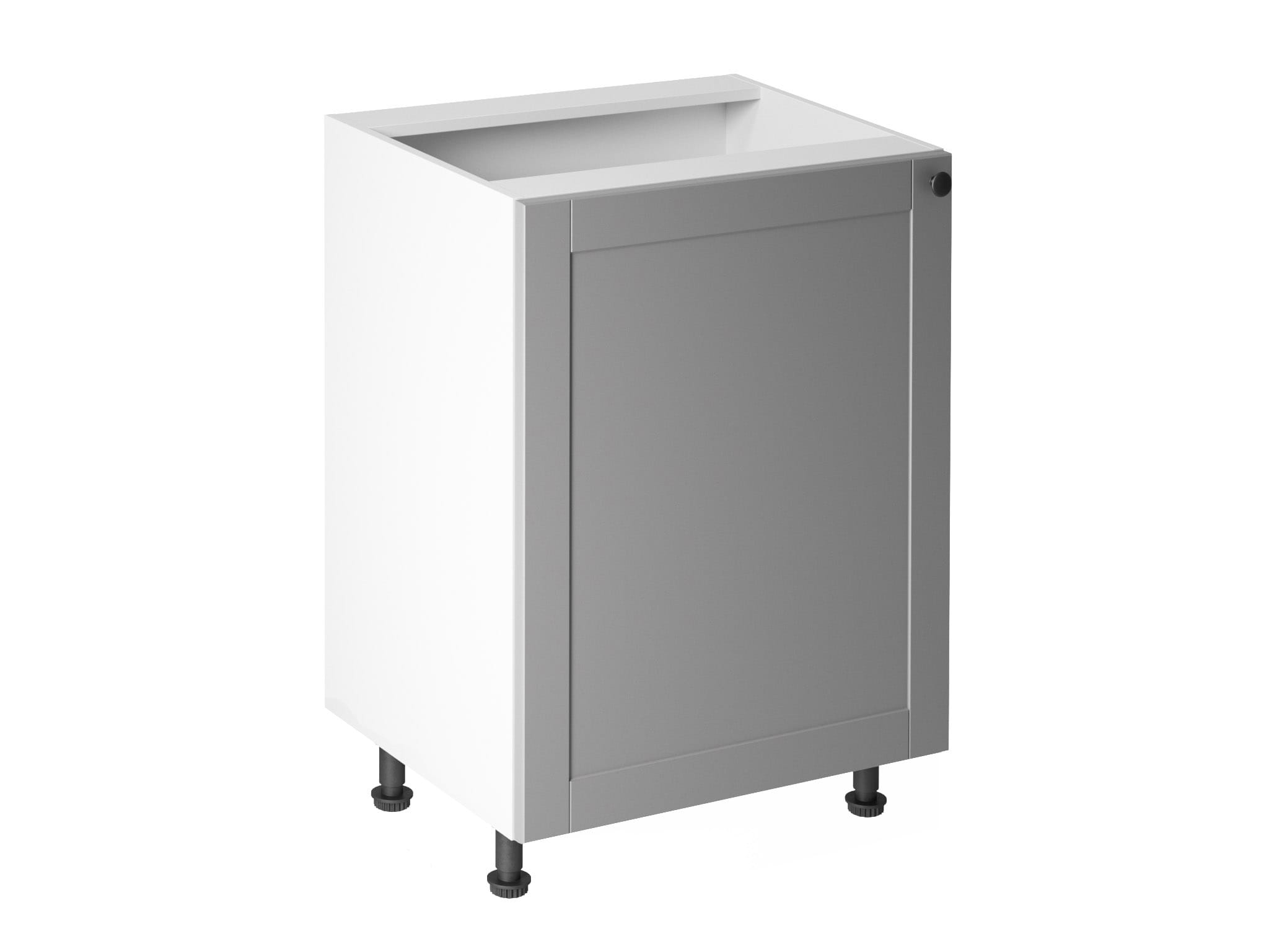WEISSER GERÄUMIGER KÜCHENUNTERSCHRANK FÜR DIE MODERNE KÜCHE D60 (N/L)