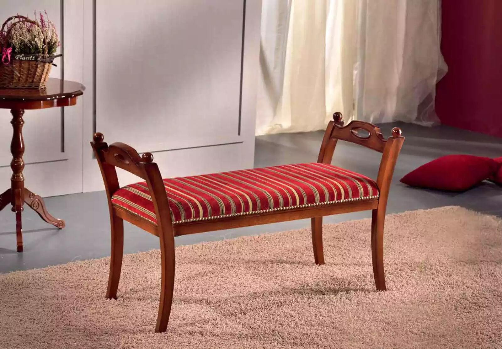 Wohnzimmer Klassische Sitzbank Designer Bank Luxus Sitzmöbel Fußhocker
