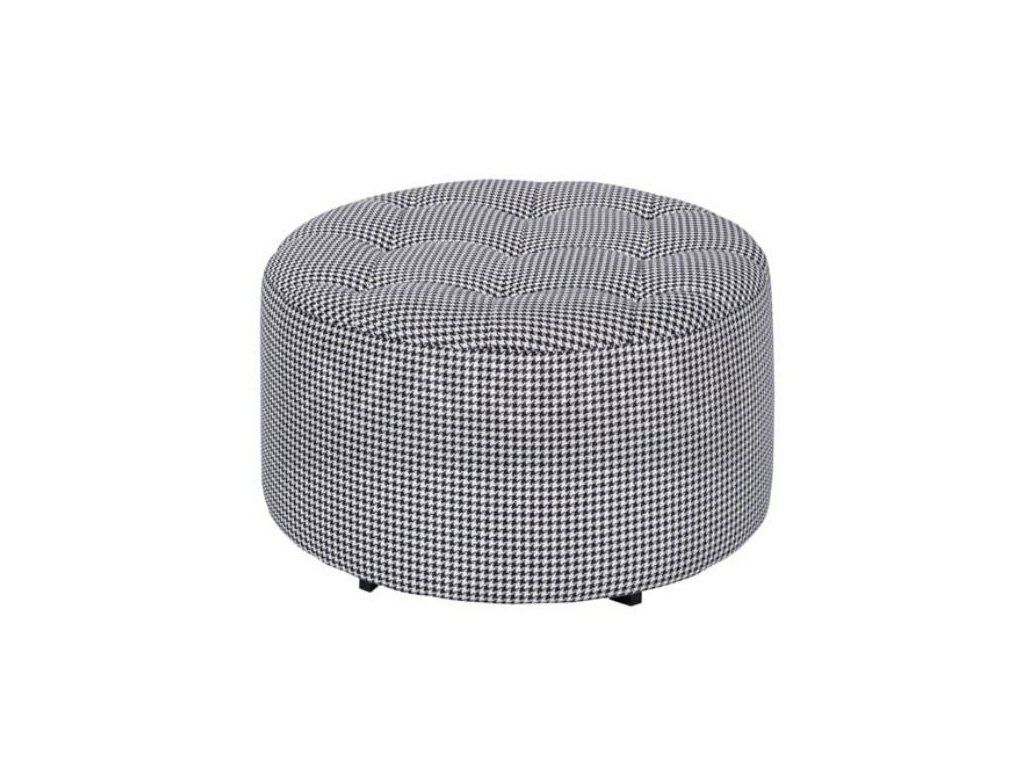 Runde Hocker Design Polster Fußhocker Ottomane Sitz Textil Chaise Lounge Pufa