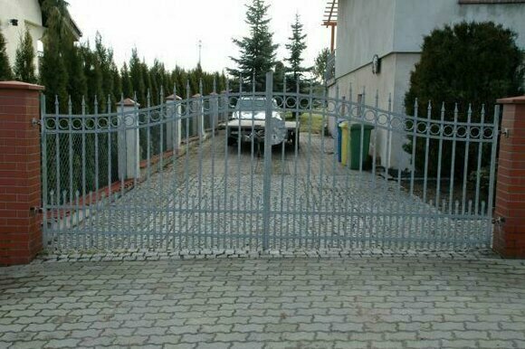 Flügel Tore Handarbeit Zaun Rustikales Tor Maßanfertigung Flügeltor Modell 048