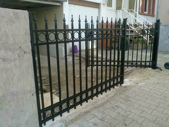 Garten Pforte Haus Tor Eingangs Tür Schmiedeeisen Maßanfertigung Eisen Tore M060