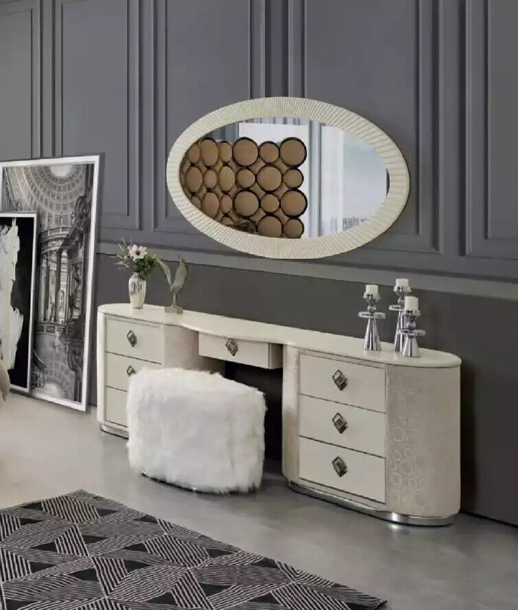 Schminktisch Set Konsole Spiegel Schlafzimmer Hocker