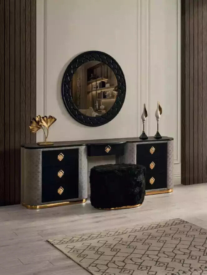 Neu Schminktisch Set Konsole Spiegel Schlafzimmer Möbel Design Hocker