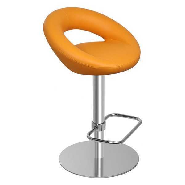 Barhocker Barstuhl Orange Textil Design Barstühle Bar Hocker Stühle Neu
