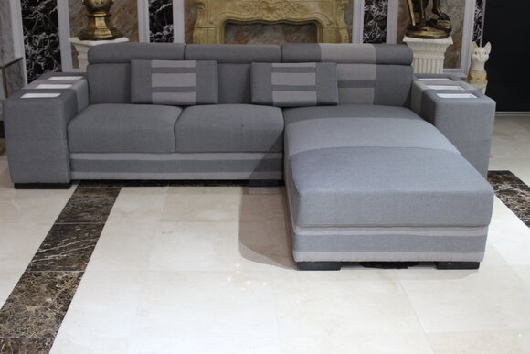 Sofa Stoff L Form Couch Wohnlandschaft Ecksofa Garnitur Modern Couchen Sofort