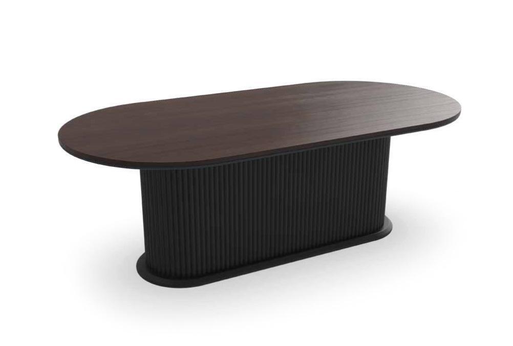 Designer Tisch Esszimmertisch Oval Tische von holz Modern Möbel Neu