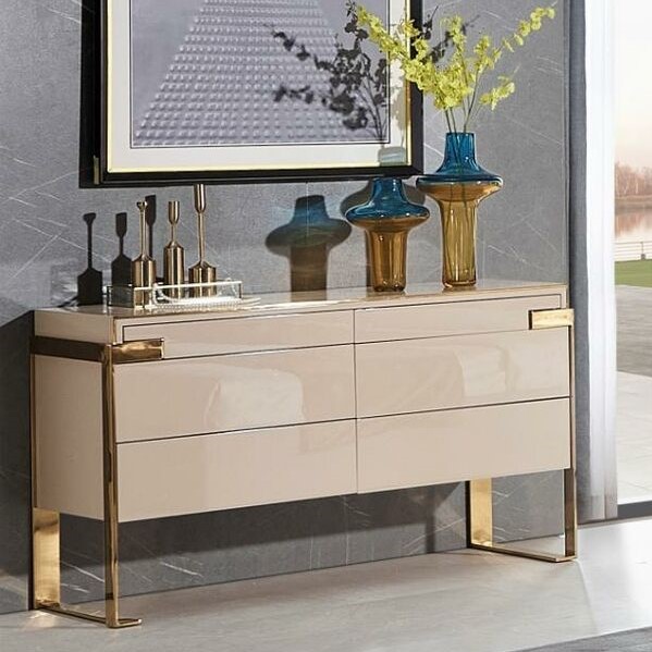 Kommode Design Sideboard Edelstahl Luxus Möbel Hotel Schrank Kommoden Schränke