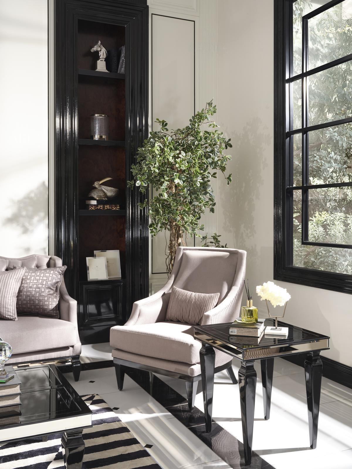 Garnitur Sessel Beistelltisch Wohnzimmer Ohrensessel Grau Modern 2tlg
