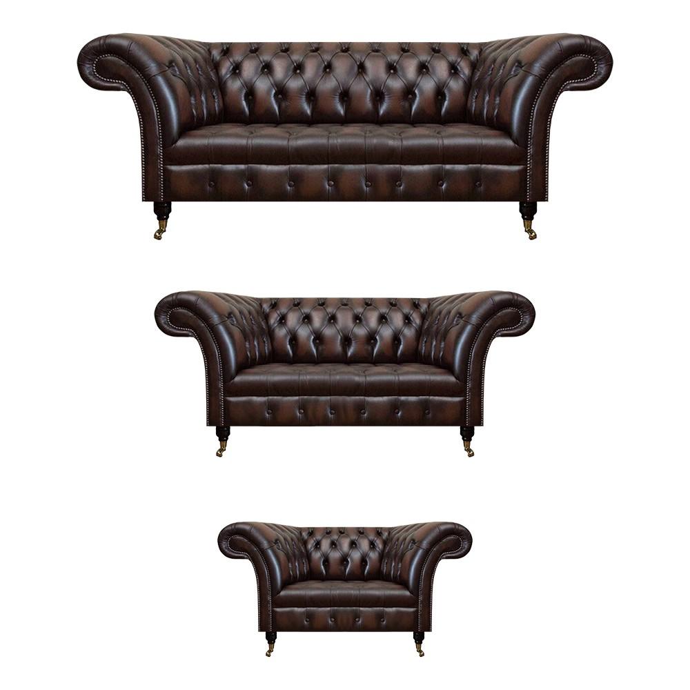 Wohnzimmer Polstermöbel Chesterfield Sofas Couch Leder Luxus Sofa Set