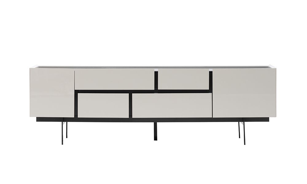 Luxus rtv Lowboard tv Ständer Sideboard Wohnzimmer Holz Weiß Modern