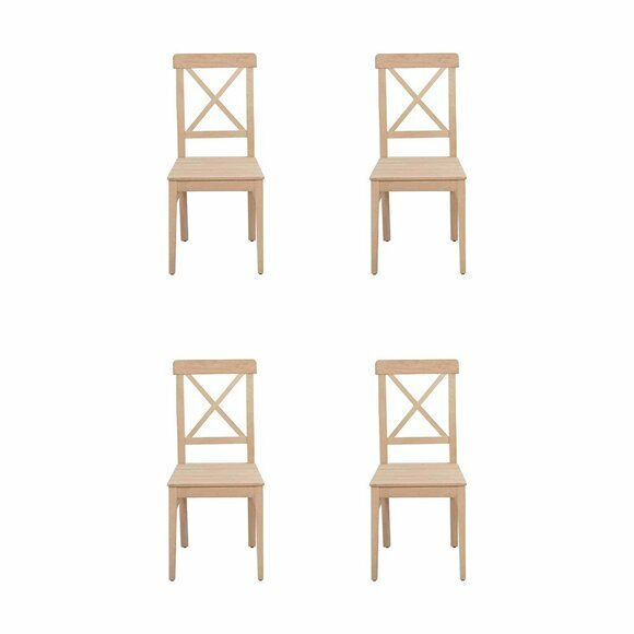 Esszimmerstuhl Designer 4x Stühle Holzstuhl Luxus Einsitzer Ohne Armlehne