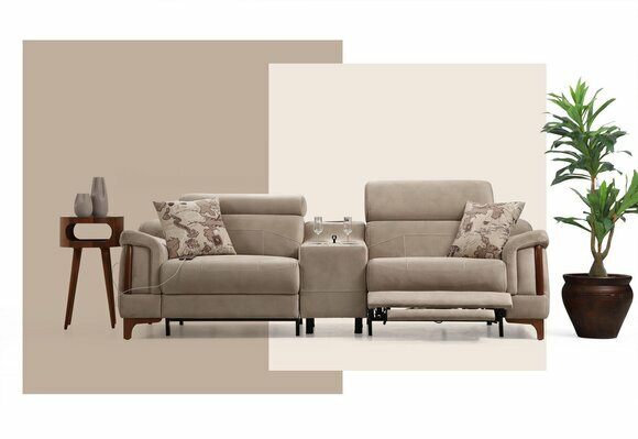 Modern Sofa Couch Designer Neu Möbel Luxus Wohnzimmer Polster Textil