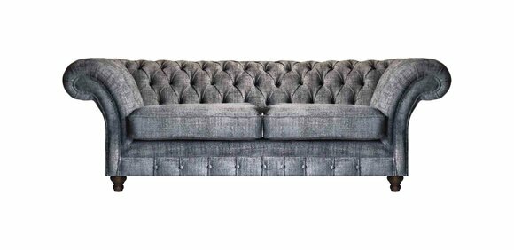 Luxuriöser Chesterfield Zweisitzer Designer Sofas Wohnzimmer Edle Couch