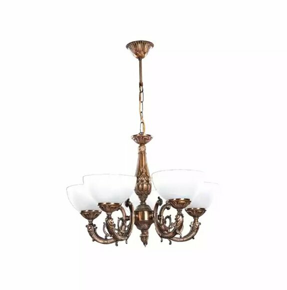 Deckenlampe Lüster Deckenleuchter Antique Kronleuchter Lampe Glas Gold Sofort