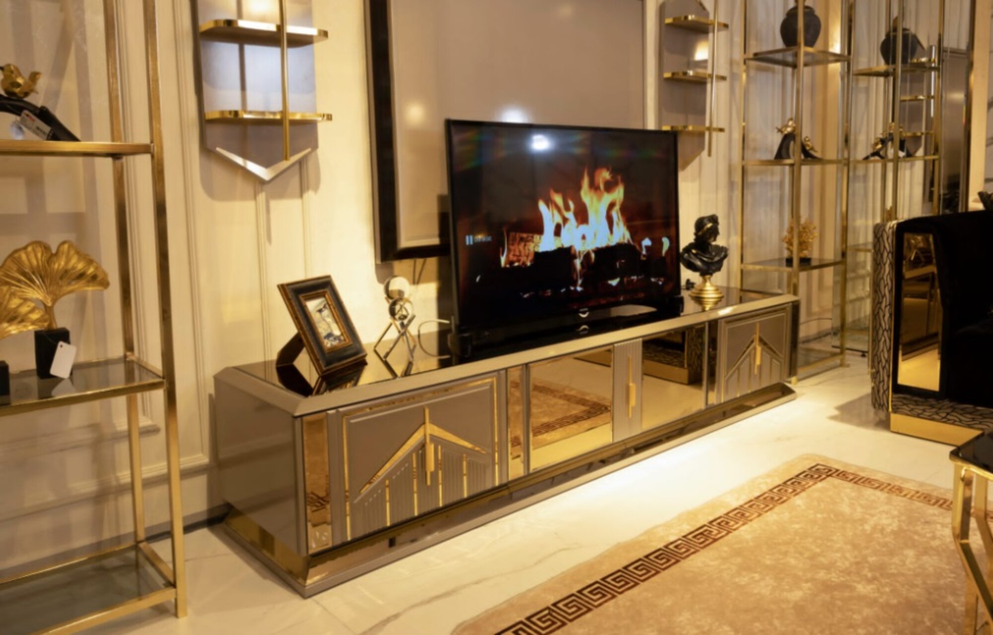 Luxus rtv Regal Sideboard rtv Kommode Lowboard Fernseh Ständer Schrank Möbel Neu