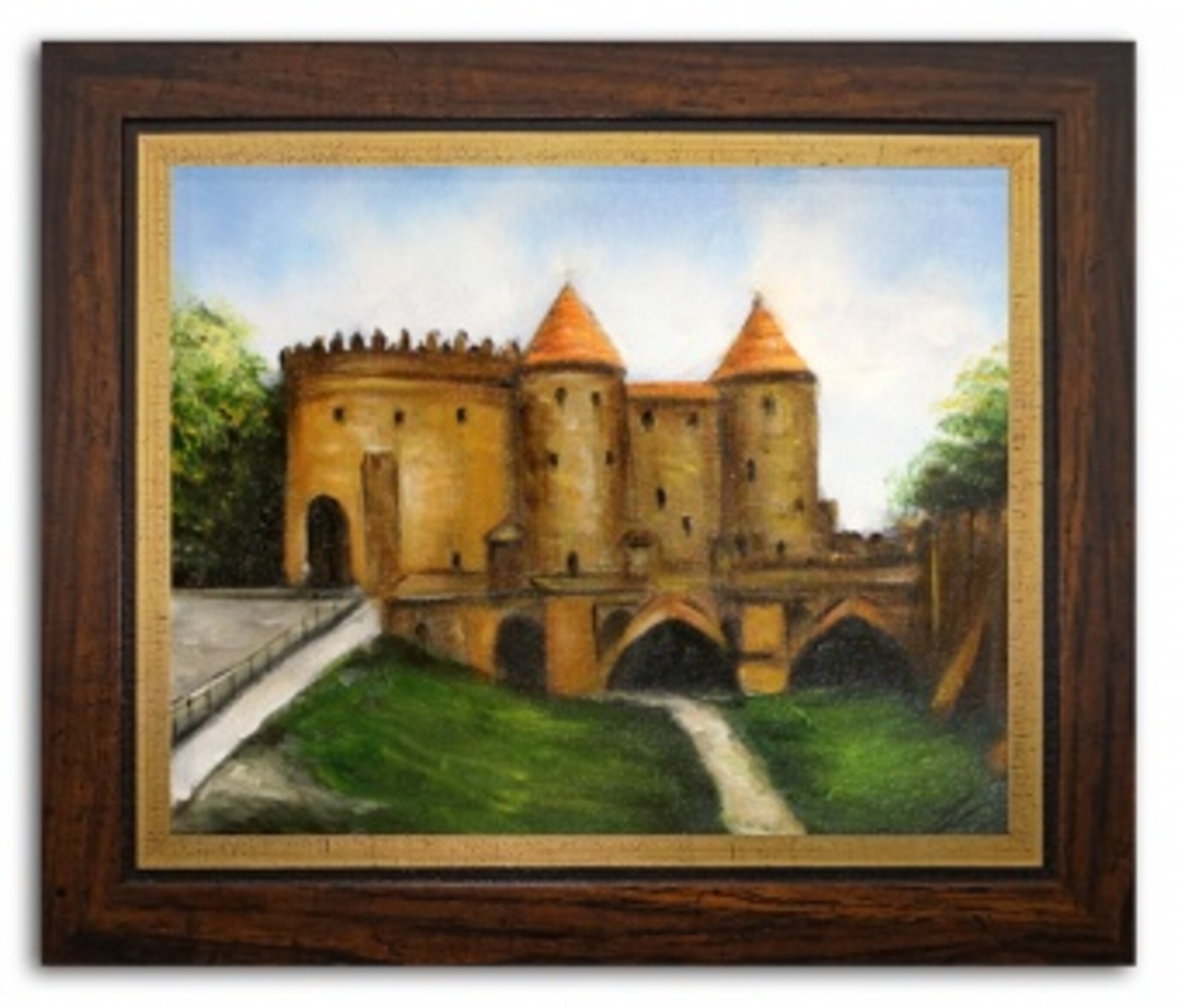 „Die Festung“ Handarbeit Ölbilder Gemälde Leinwand Ölbild Bild G102125