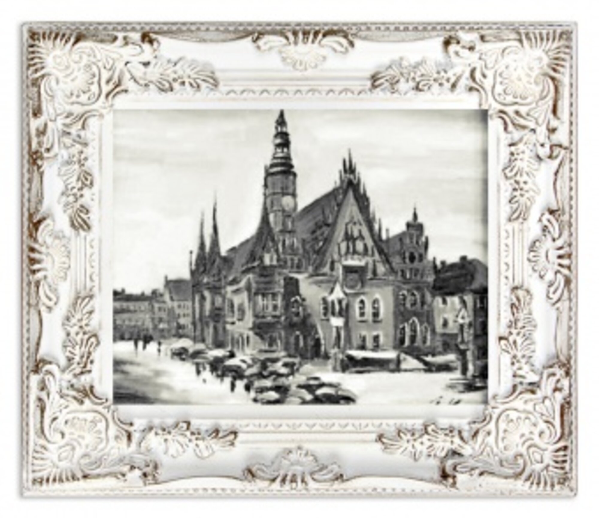 "Stadtansicht" Handarbeit Ölbilder Gemälde Leinwand Ölbild Bild G01340