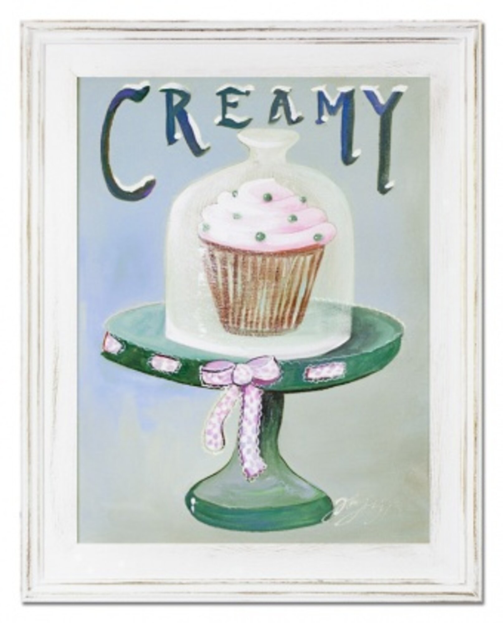 Creamy Cupcake Handarbeit Ölbilder Gemälde Leinwand Ölbild Bild G16381