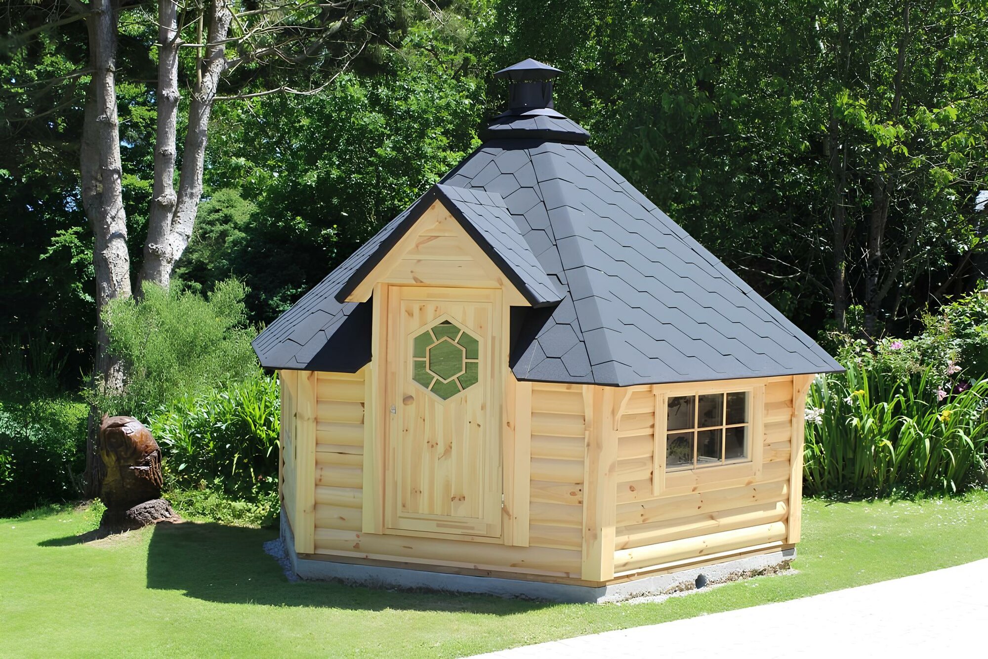 Grillkabine Grillkota Hütte Grillhütte Haus Finnische Grills Grillhaus 9,2 m²
