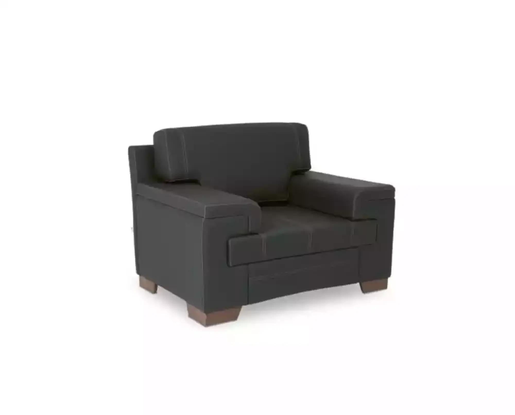Sessel Textil Stoff Büromöbel Schwarz Polstersessel Arbeitzimmer Neu Office