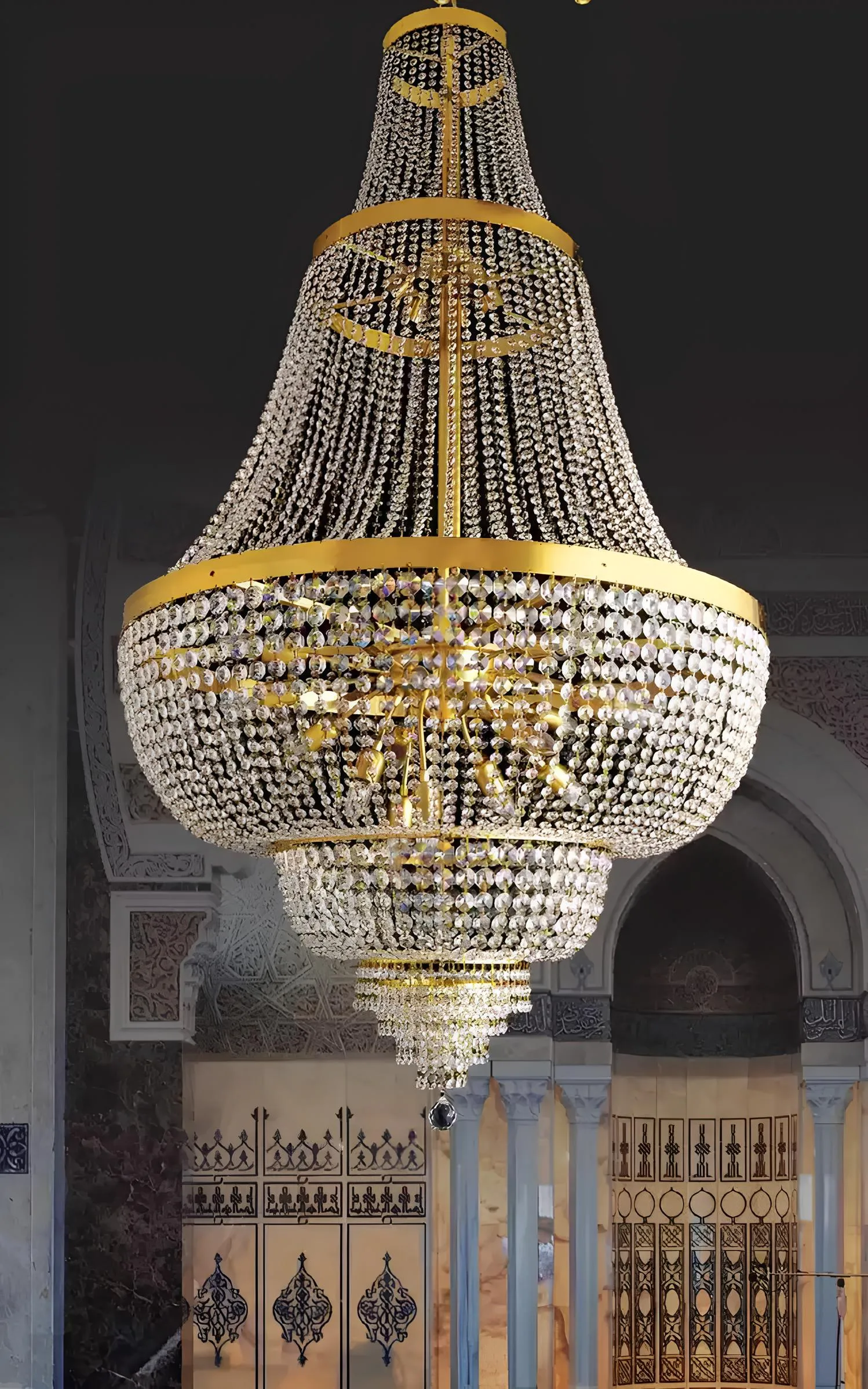 Hängeleuchte Kronleuchter Lampe Kristalllampe Deckenleuchte Lampen 100x245