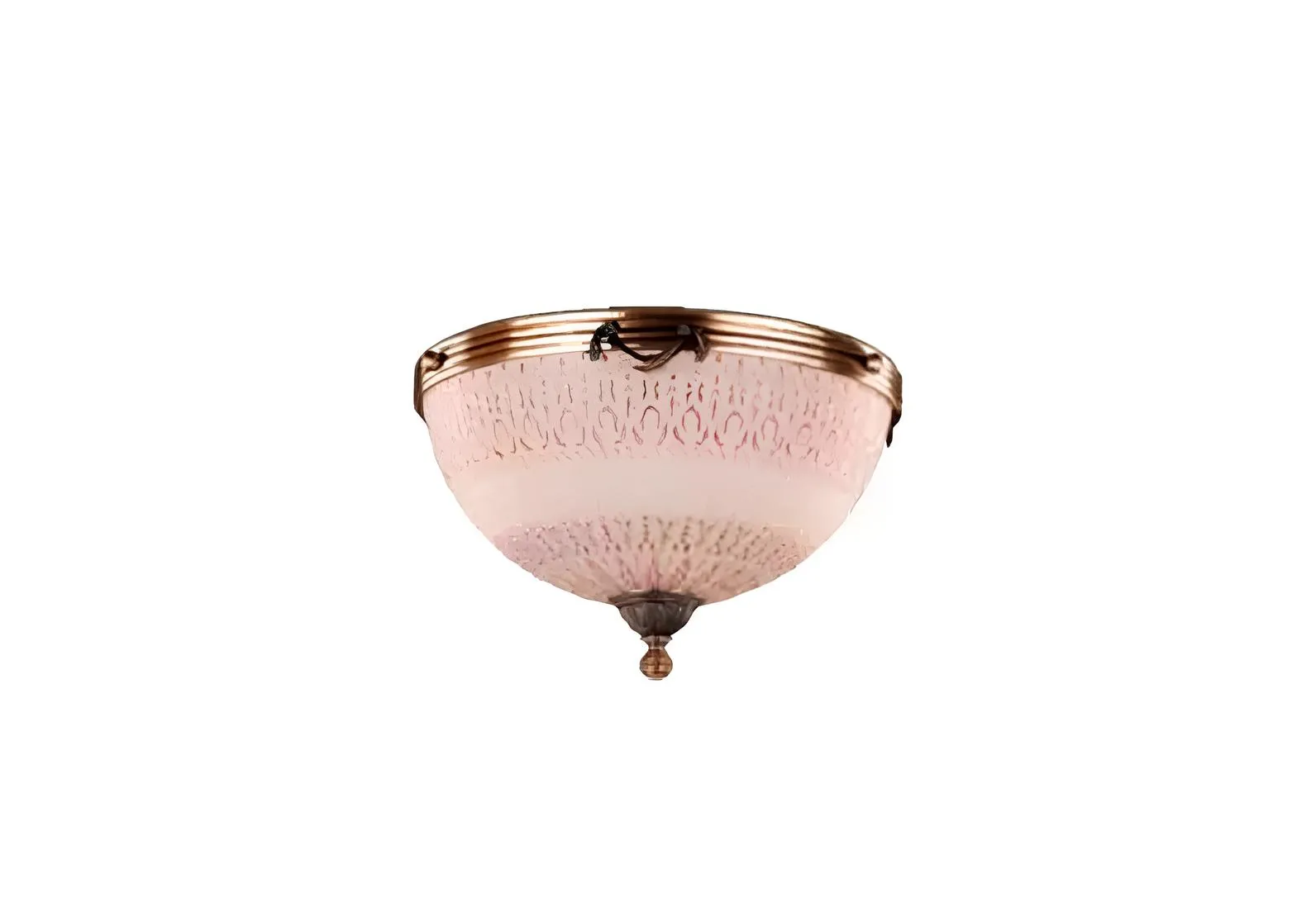 Deckenlampe Lüster Deckenleuchter Lampe Kronleuchter Glas Braun Art