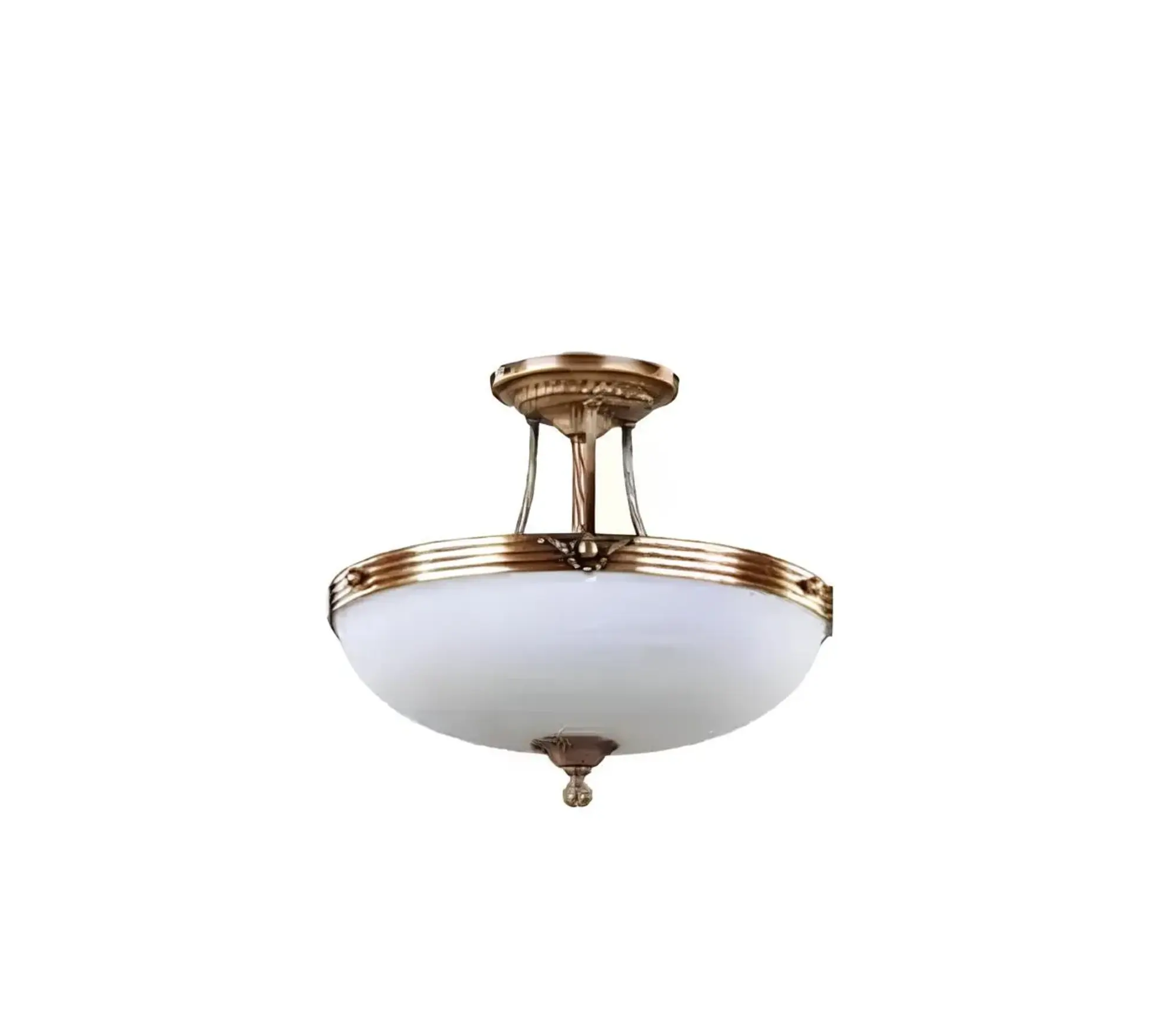 Lampen Deckenleuchter Lüster Kronleuchter Weiß Deckenlampe Glas Modern