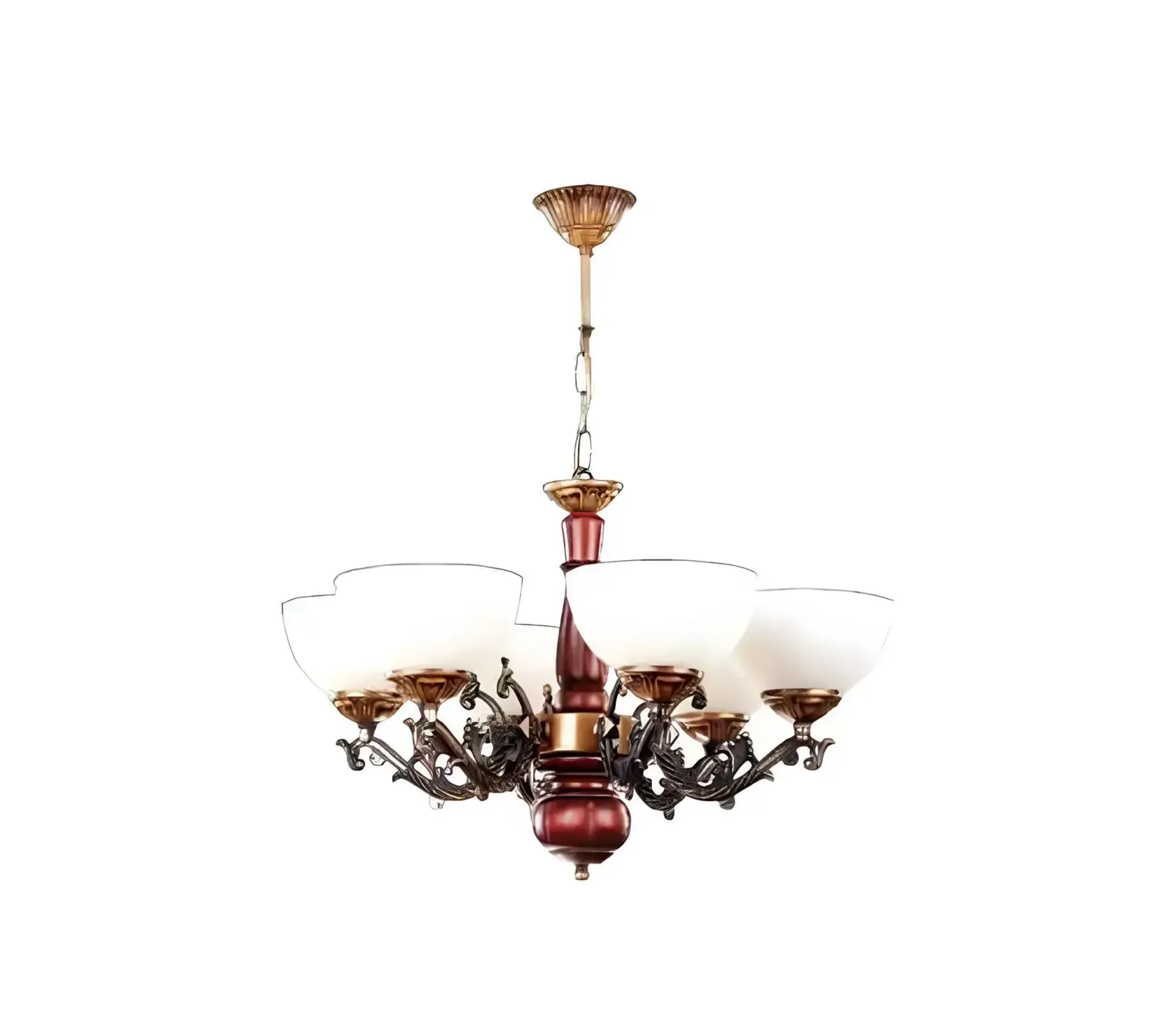 Deckenleuchter Lüster Kronleuchter Deckenlampe Lampen Braun Klassischе