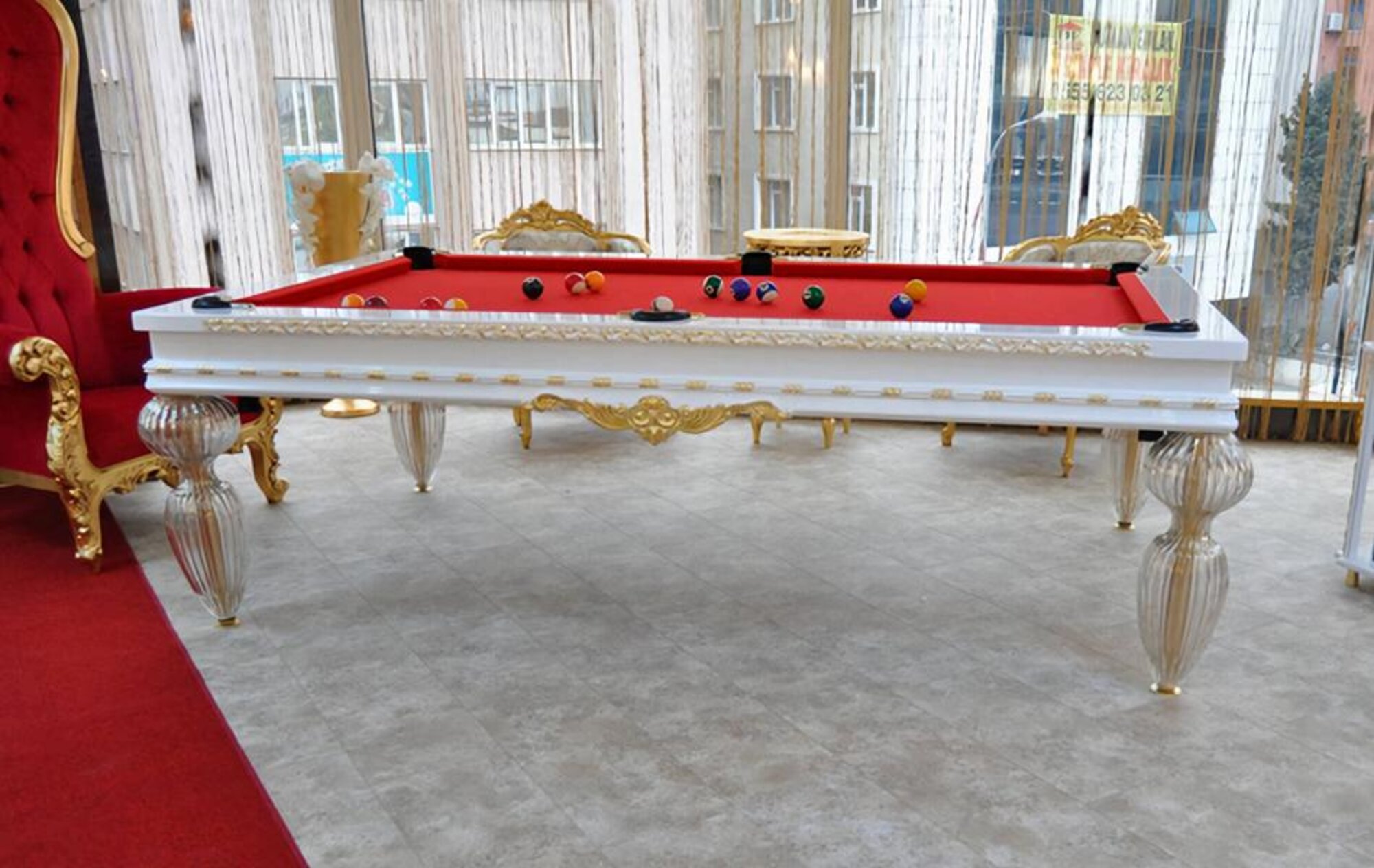 Billardtisch Pooltisch Kugeltisch Poolbillardtisch 7FT Billardtische Spieltisch