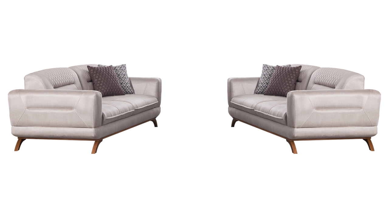 Luxus Komplett 2 tlg Wohnzimmer Sofagarnitur 3+3 Sitzer Polster Möbel