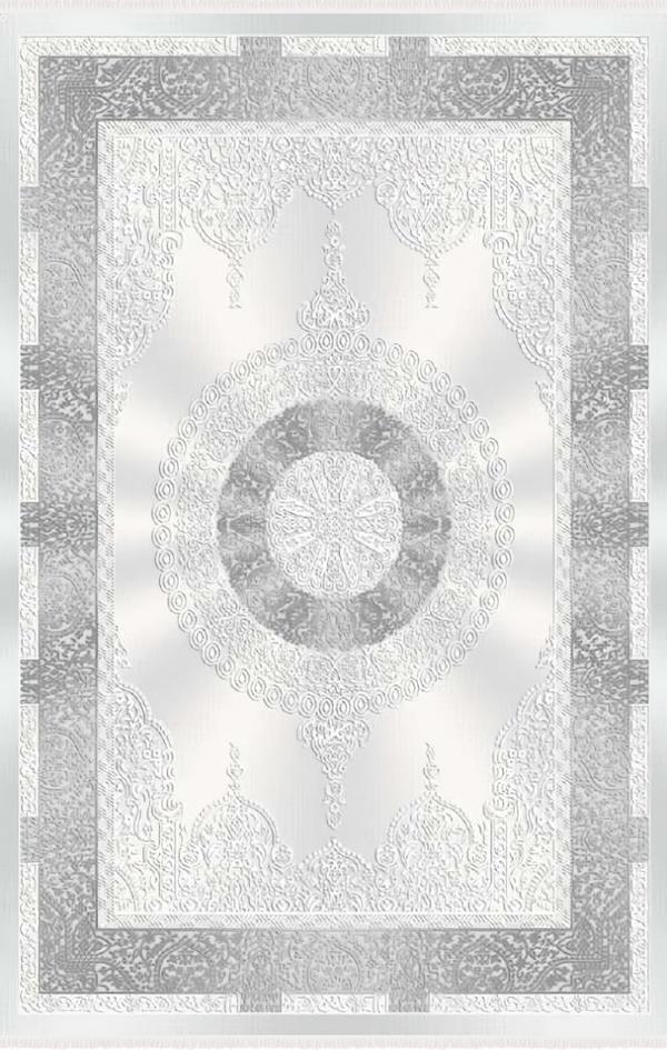 Teppich Kunstfaserteppich Ornament Wohnzimmer Arbeitszimmer Flur Grau