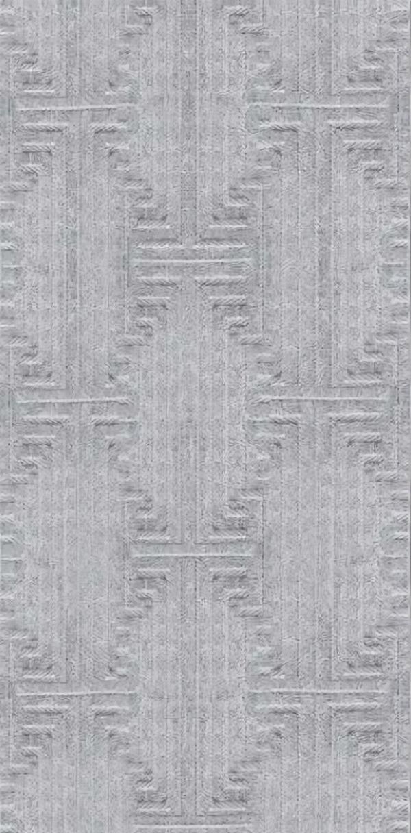 Modern Grau Teppich Kurzflor Abstrakt Geometrisches Design Wohnzimmer